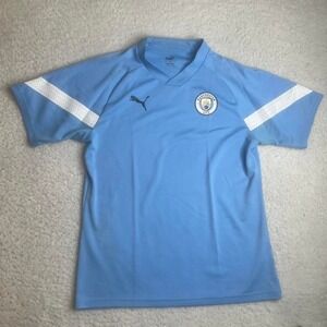 2021 Manchester city men's blue puma soccer kit fifa World Cup L